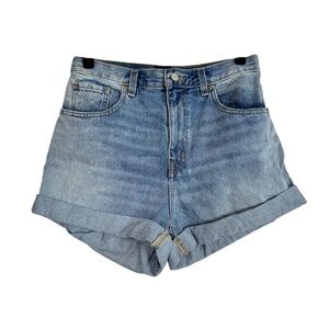 BDG Shorts High Rise Mom Jean Cuffed Hem